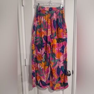Lulu's Multicolor Floral Wide Leg Pants Spring Summer Statement Piece